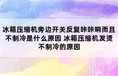 冰箱压缩机旁边开关反复咔咔响而且不制冷是什么原因 冰箱压缩机发烫不制冷的原因